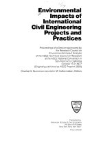 Environmental impacts of international civil engineering projects and practices : proceedings of a session /