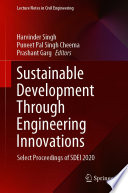 Sustainable development through engineering innovations : select proceedings of SDEI 2020 /