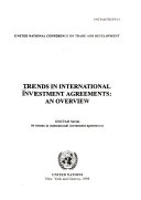 Trends in international investment agreements : an overview /