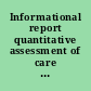 Informational report quantitative assessment of care transition: the population-based LC database.