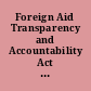Foreign Aid Transparency and Accountability Act of 2013  : report (to accompany S. 1271)