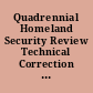 Quadrennial Homeland Security Review Technical Correction Act of 2016 : report (to accompany H.R. 5385) (including cost estimate of the Congressional Budget Office)