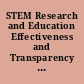 STEM Research and Education Effectiveness and Transparency Act : report (to accompany H.R. 4375).