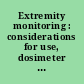 Extremity monitoring : considerations for use, dosimeter placement, and evaluation /