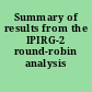 Summary of results from the IPIRG-2 round-robin analysis