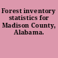 Forest inventory statistics for Madison County, Alabama.