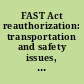FAST Act reauthorization: transportation and safety issues, Hearing, Senate Hearing 116-571, June 19, 2019.