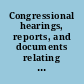 Congressional hearings, reports, and documents relating to the Tennessee Valley Authority, 1933-1946