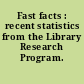 Fast facts : recent statistics from the Library Research Program.
