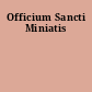 Officium Sancti Miniatis