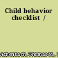 Child behavior checklist  /