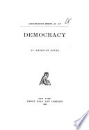 Democracy : an American Novel.