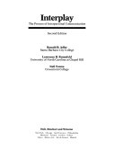 Interplay : the process of interpersonal communication /
