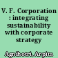 V. F. Corporation : integrating sustainability with corporate strategy /