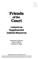Friends of the court : lawyers as supplemental judicial resources /