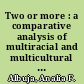 Two or more : a comparative analysis of multiracial and multicultural research /