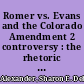 Romer vs. Evans and the Colorado Amendment 2 controversy : the rhetoric and reality of sexual orientation discrimination in America /