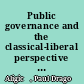 Public governance and the classical-liberal perspective : political economy foundations /