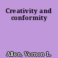Creativity and conformity