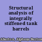 Structural analysis of integrally stiffened tank barrels /