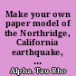 Make your own paper model of the Northridge, California earthquake, January 17, 1994