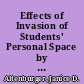 Effects of Invasion of Students' Personal Space by Male and Female Authority Figures