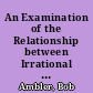 An Examination of the Relationship between Irrational Beliefs and Communication Apprehension