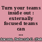 Turn your teams inside out : externally focused teams can drive innovation, performance, and distributed leadership, but adopting them requires a shift in mindset /