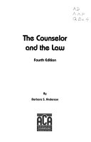 The Counselor and the Law. Fourth Edition