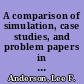 A comparison of simulation, case studies, and problem papers in teaching decision-making