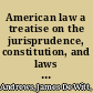 American law a treatise on the jurisprudence, constitution, and laws of the United States /