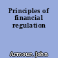 Principles of financial regulation
