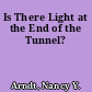 Is There Light at the End of the Tunnel?