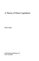 A theory of direct legislation /