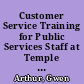Customer Service Training for Public Services Staff at Temple University's Central Library System