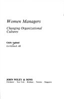 Women managers : changing organizational cultures /