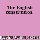 The English constitution.