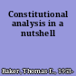Constitutional analysis in a nutshell