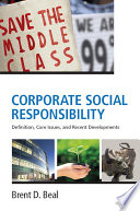 Corporate social responsibility : definition, core issues, and recent developments /