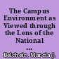 The Campus Environment as Viewed through the Lens of the National Survey of Student Engagement. Research Report 2003-01