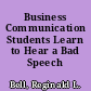 Business Communication Students Learn to Hear a Bad Speech Habit