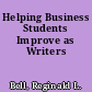 Helping Business Students Improve as Writers