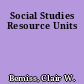 Social Studies Resource Units