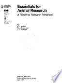 Essentials for animal research : a primer for research personnel /