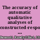The accuracy of automatic qualitative analyses of constructed-response solutions to algebra word problems /