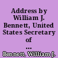 Address by William J. Bennett, United States Secretary of Education. International Association of Chiefs of Police (Nashville, Tennesse, October 6, 1986)