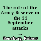 The role of the Army Reserve in the 11 September attacks : New York City /