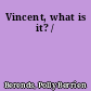 Vincent, what is it? /