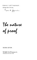 The nature of proof /