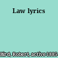 Law lyrics